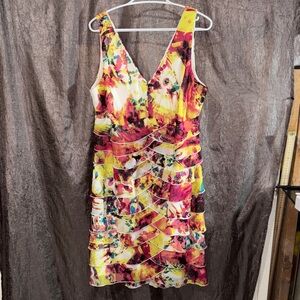 Vibrant Multicolor Sleeveless Dress